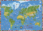 Накладка на стол Карта мира