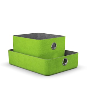  Войлочный контейнер moll Baskets/ зеленый / 2 шт 
